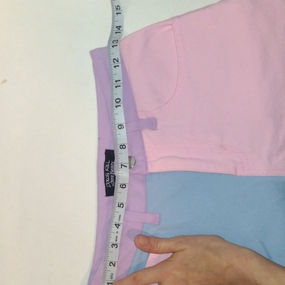 DOLLS kill care bears peekaboo block colored shorts size extra small - Picture 7 of 12